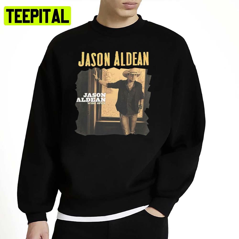Johnha Jason Aldean Wide Open Sexy Exposed Navel Unisex Sweatshirt