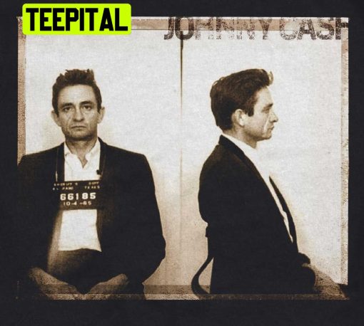 Johnny Cash Mugshot Country Music Trending Unisex Shirt