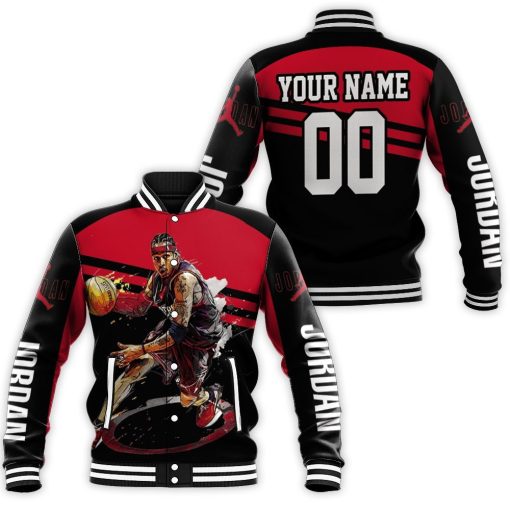 Jordan 23 Chicago Bulls Personalized Baseball Jacket