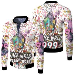 Juice Wrld 999 Future On Drugs Over The World Fleece Bomber Jacket