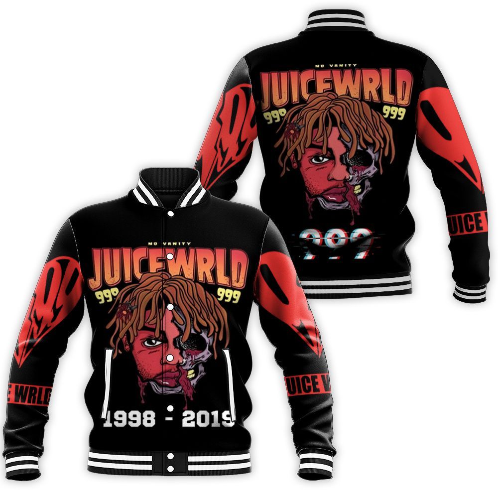 Juice Wrld 999 Pop Half Skull Baseball Jacket – Teepital – Everyday New ...