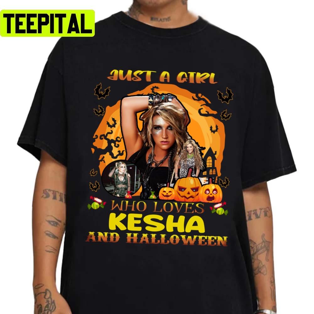 Just A Girl Who Loves Kesha And Halloween Illustration Unisex Sweatshirt