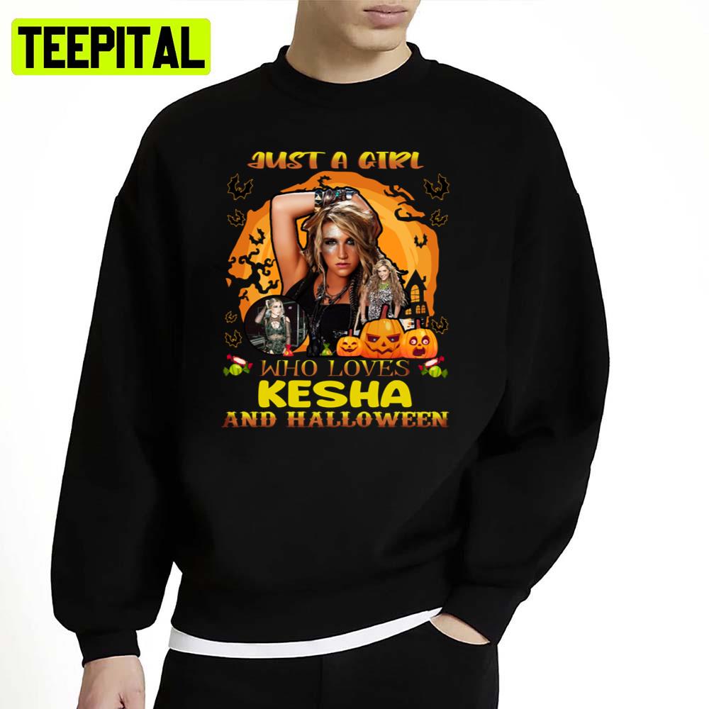 Just A Girl Who Loves Kesha And Halloween Illustration Unisex Sweatshirt