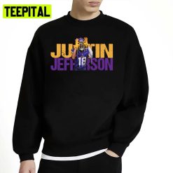 Justin Jefferson The Griddy Blue Grlddy Minnesota Vikings Unisex Sweatshirt