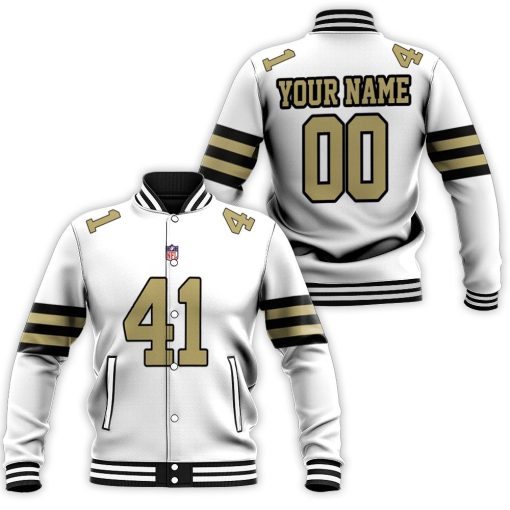 Kamara 41 New Orleans Saints Nfl 3d Personalized Baseball Jacket