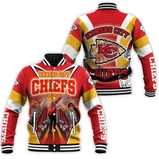 Kansas City Chiefs 2021 Nfl Champions Baseball Jacket