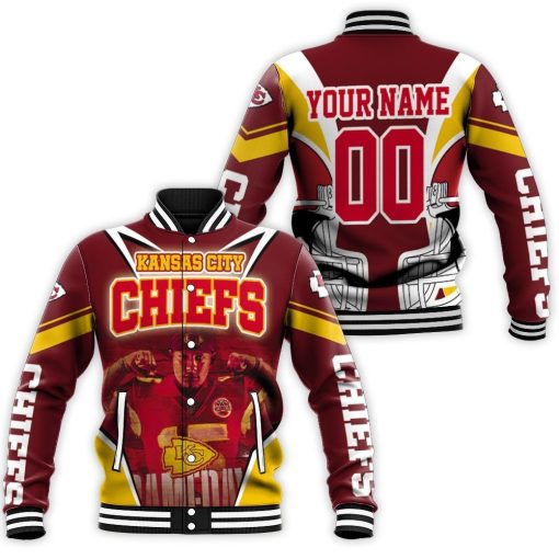 Kansas City Chiefs 2021 Nfl Champions Personalized Baseball Jacket