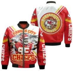 Kansas City Chiefs Chris Jones 95 For Fans Bomber Jacket