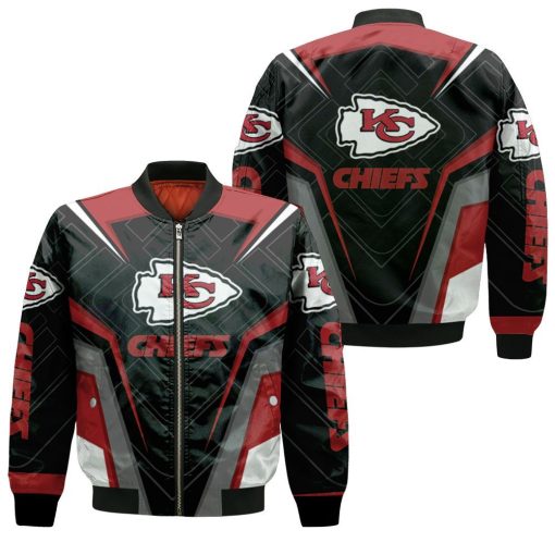 Kansas City Chiefs Logo For Fan 3d Jersey Bomber Jacket