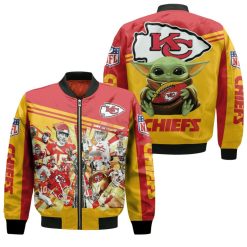 Kansas City Chiefs Nfl 2020 Season Baby Yoda Bomber Jacket