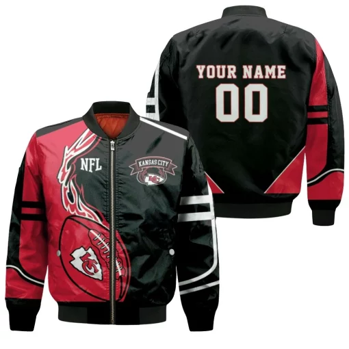 Kansas City Chiefs Nfl Fan 3d Personalized Bomber Jacket