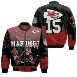 Kansas City Chiefs Patrick Mahomes 3d Jersey Bomber Jacket