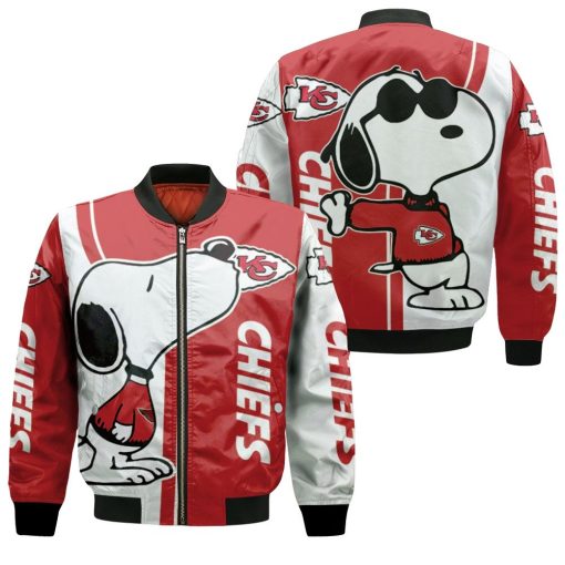 Kansas City Chiefs Snoopy Lover 3d Printed Bomber Jacket