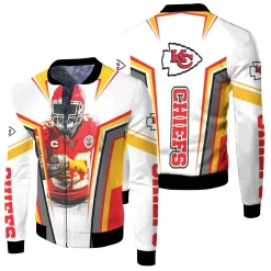 Kansas City Chiefs Tyrann Mathieu 30 For Fans Fleece Bomber Jacket