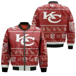 Kansas City Chiefs Ugly Sweatshirt Christmas 3d Bomber Jacket