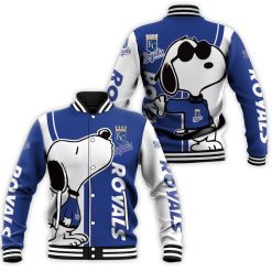 Kansas City Royals Snoopy Lover 3d Printed Baseball Jacket