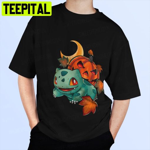 Kawaii Halloween Horror Buibasaur Funny Trending Unisex Shirt