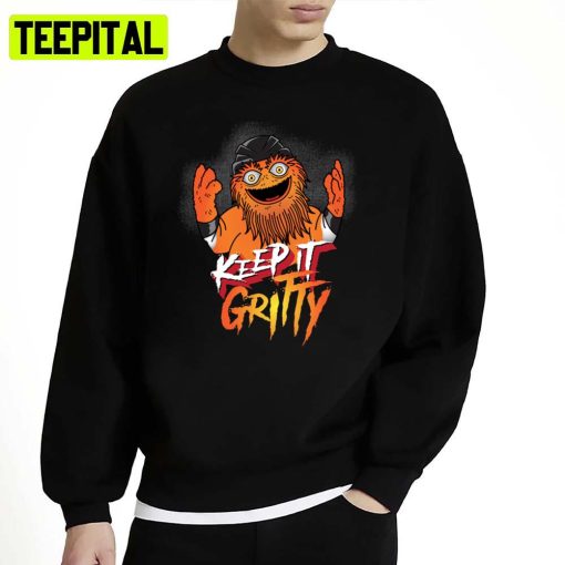 Keep It Gritty Chaos Mascot Halloween Graphic Unisex Sweatshirt