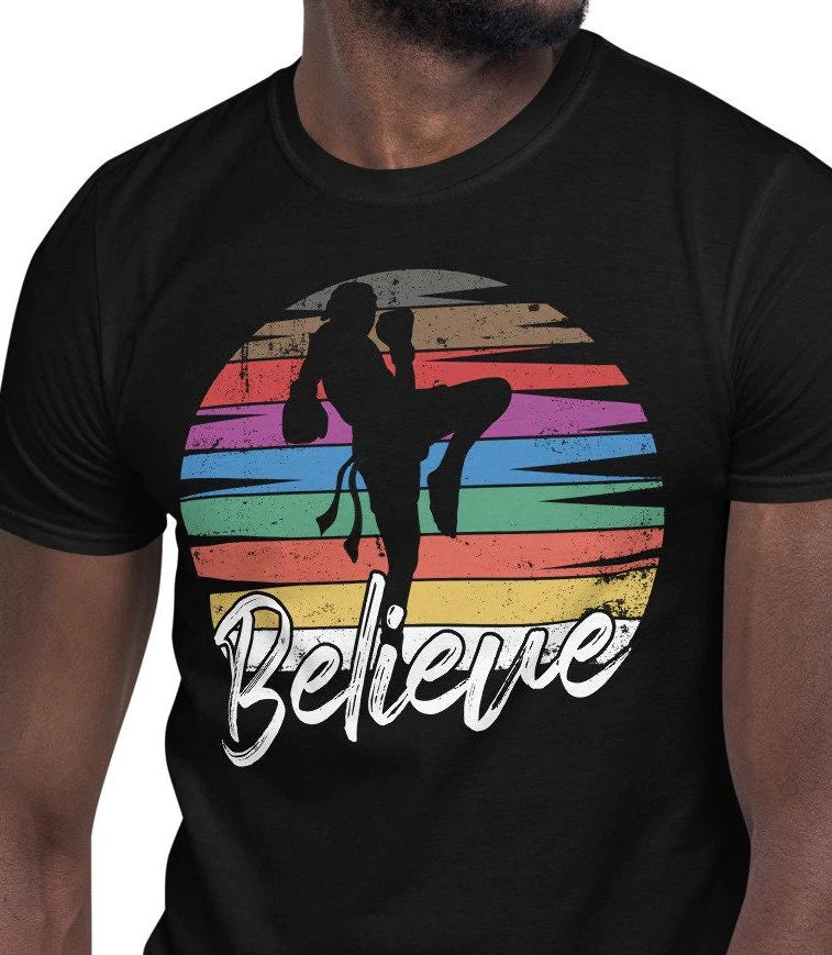 Kickboxing Shirt, Believe Fighter T-Shirt