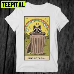 King Of Trash Raccoon Tarot Card Trending Unisex Shirt