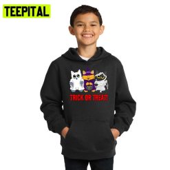 Kittens Trick Or Treat Halloween Illustration Hoodie