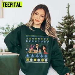 Knit Pattern Bob’s Burger Christmas Ugly Unisex Sweatshirt