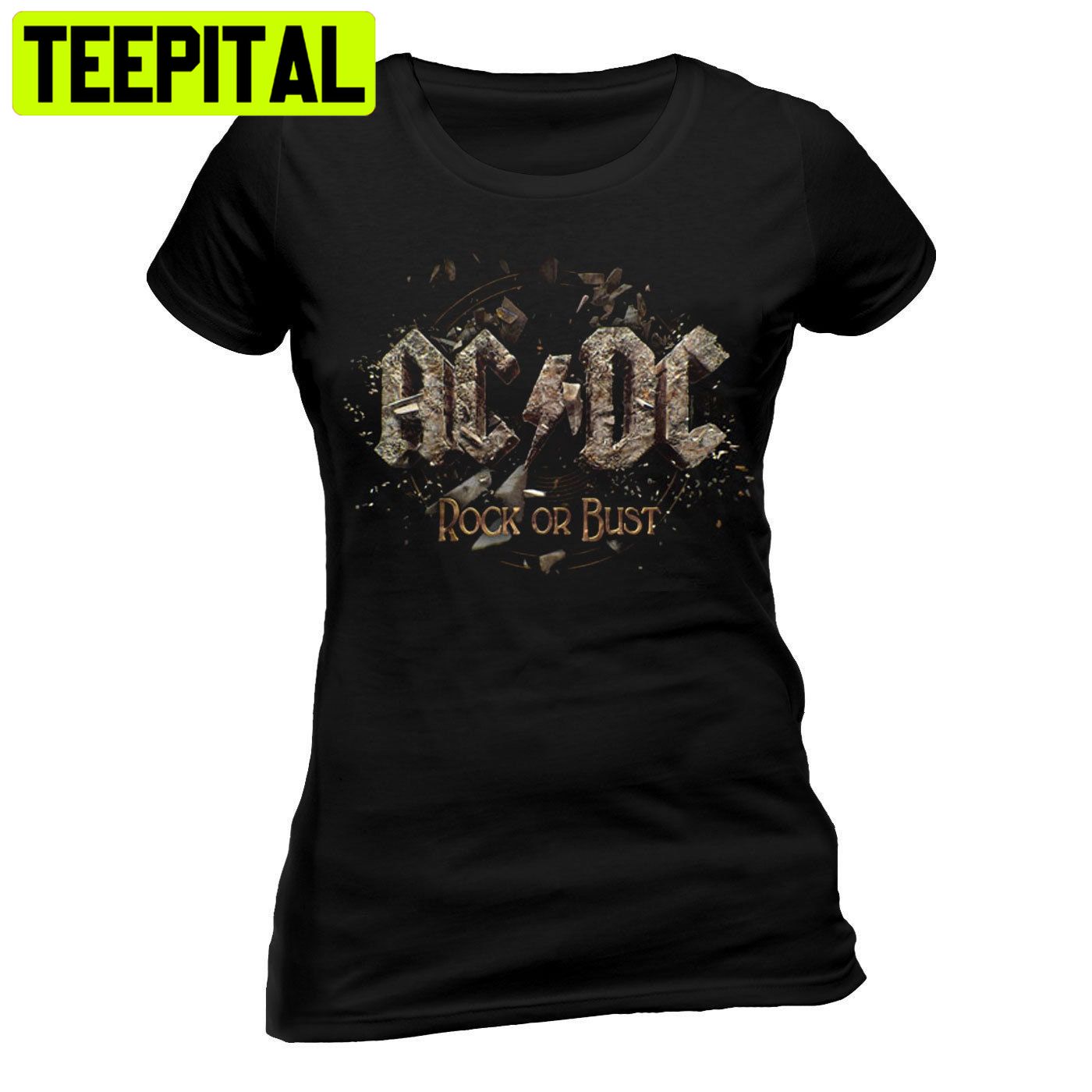 Ladies Acdc Official Rock Or Bust Heavy Metal Trending Unisex Shirt