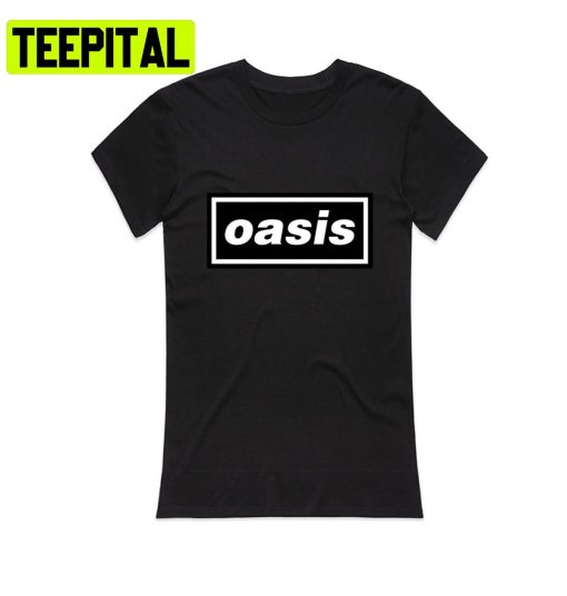 Ladies Black Oasis Logo Liam Noel Gallagher Trending Unisex Shirt