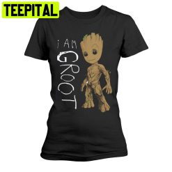 Ladies Guardians Of The Galaxy 2 I Am Groot Trending Unisex Shirt