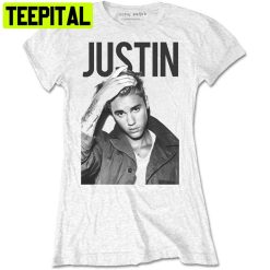 Ladies Justin Bieber Grey Portrait Trending Unisex Shirt