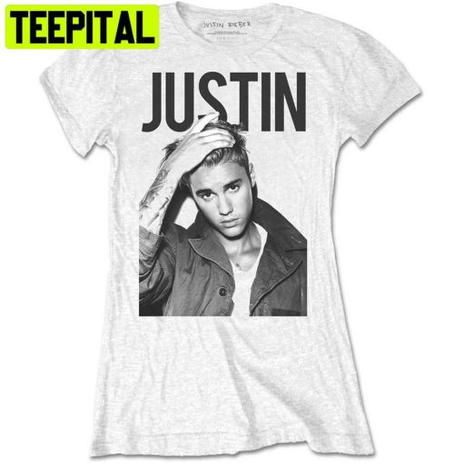 Ladies Justin Bieber Grey Portrait Trending Unisex Shirt