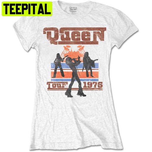 Ladies Queen Freddie Mercury Tour 1976 Trending Unisex Shirt