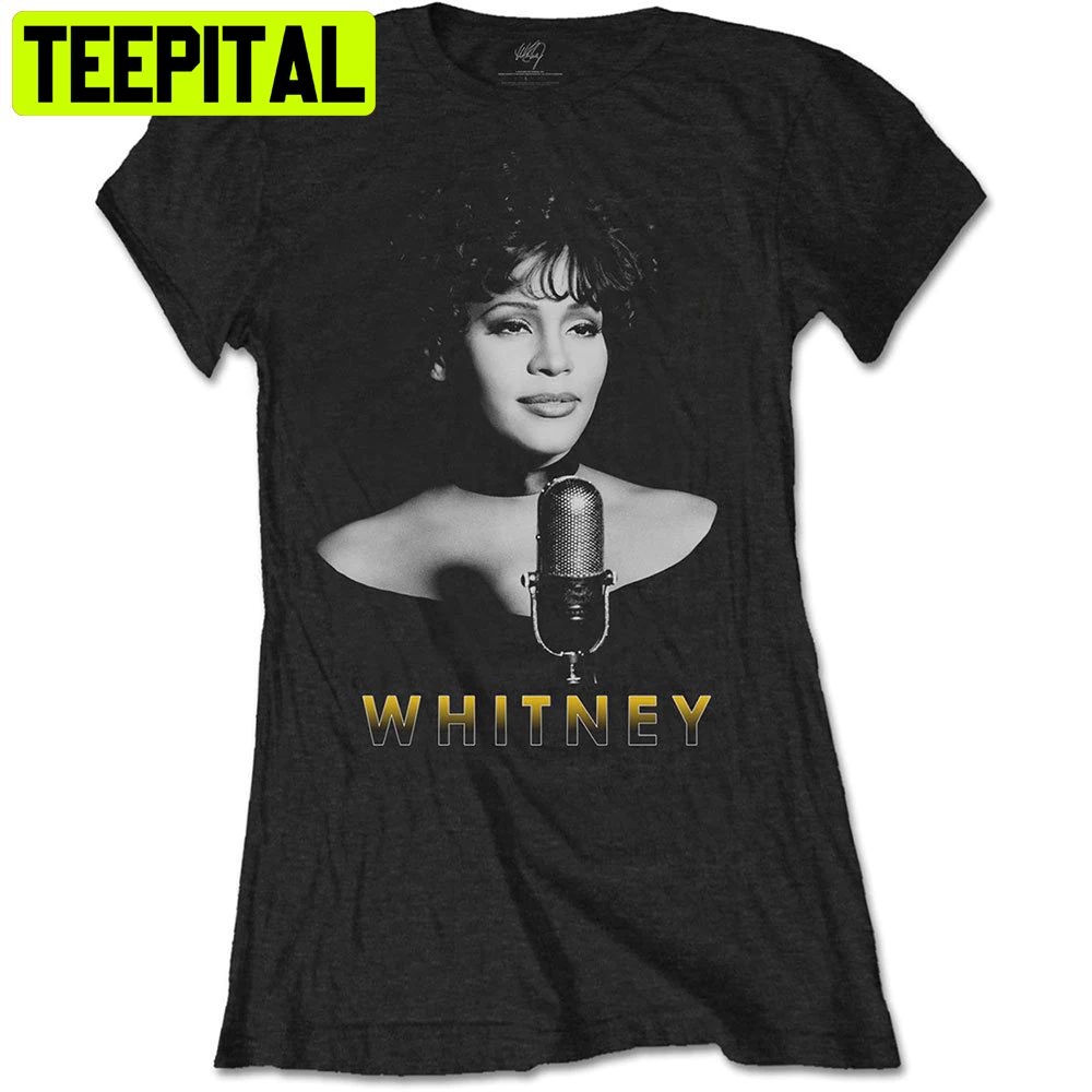 Ladies Whitney Houston Bw Photo Trending Unisex Shirt