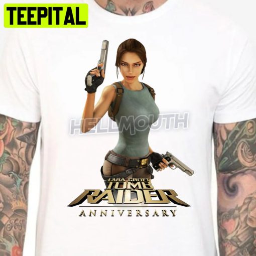Lara Croft Tomb Raider Anniversary Halloween Trending Unsiex T-Shirt