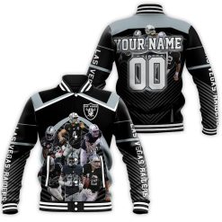 Las Vegas Raiders 3d Personalized Baseball Jacket