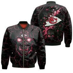 Lava Skull Kansas City Chiefs 3d Jersey Bomber Jacket