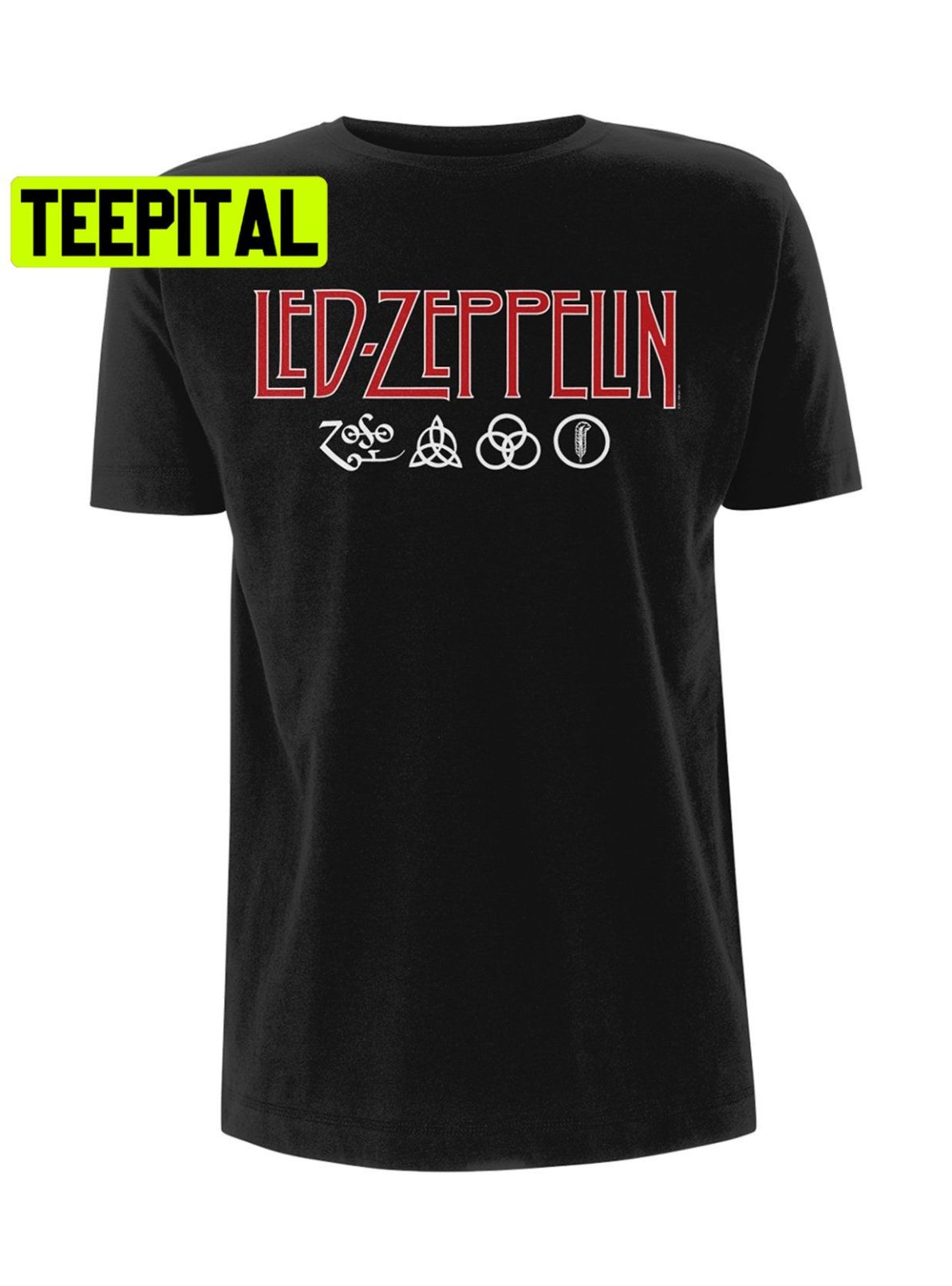 Led Zeppelin Logo And Symbols Jimmy Page Trending Unisex Shirt