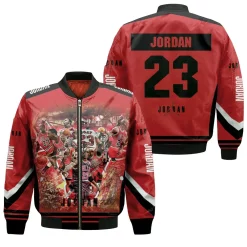 Legend Chicago Bulls 23 Michael Jordan Bomber Jacket