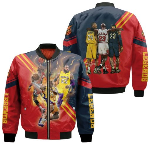 Legend Of Nba Signatures Bomber Jacket