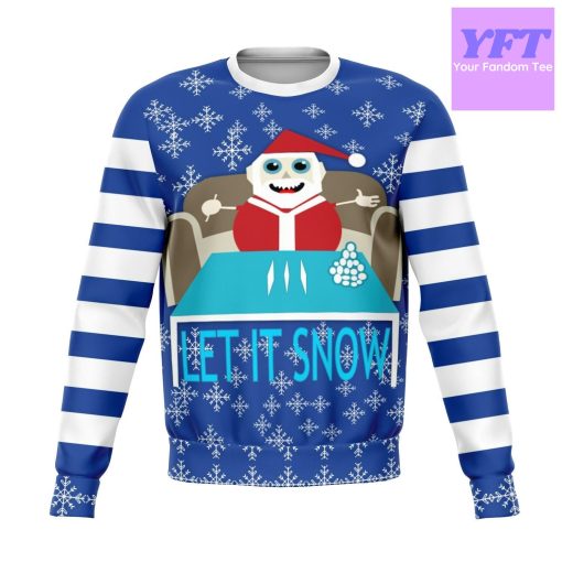 Let It Snow Offensive 2022 Xmas 2 3d Ugly Christmas Sweater