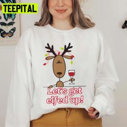 Let’s Get All Elfed Up Xmas Art Unisex Sweatshirt