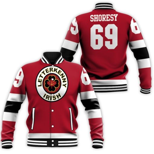 Letterkenny Irish Nhl 2020 Red Baseball Jacket