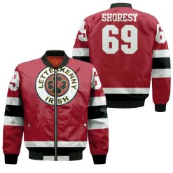 Letterkenny Irish Nhl 2020 Red Jersey Inspired Bomber Jacket