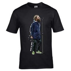 Liam Gallagher Rock n Roll Blue jacket T-Shirt