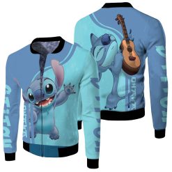 Lilo And Stitch Film Ohana For Fan 3d Jersey Fleece Bomber Jacket