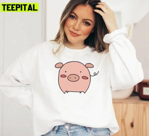 Little Pink Gy Funny Pig Design Unisex Sweatshirt