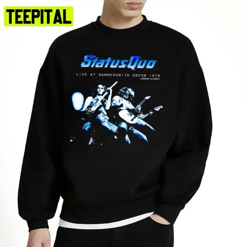 Live Perform Status Quo 1979 Premium Unisex Sweatshirt