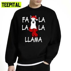 Llama Christmas The Funny Face Unisex Sweatshirt