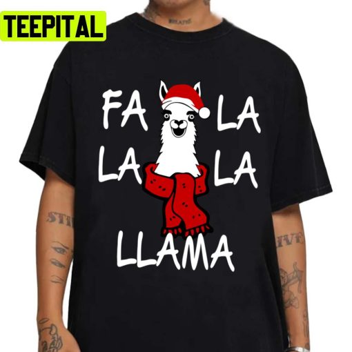 Llama Christmas The Funny Face Unisex Sweatshirt