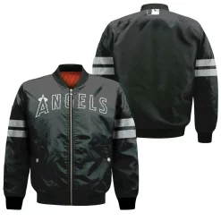 Los Angeles Angels Black 2019 Jersey Inspired Style Bomber Jacket